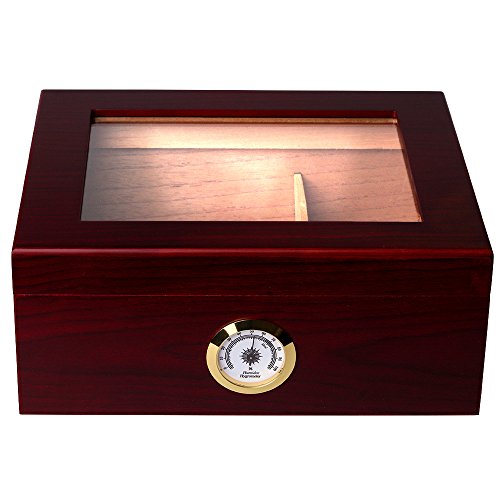 Cigar Humidor Humidifier Box with Hygrometer